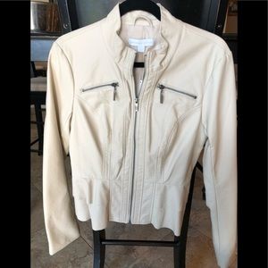 NYC- Leather peplum blazer/jacket